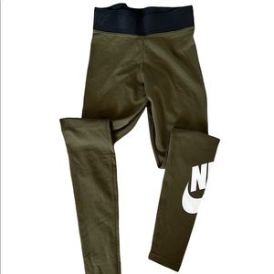 Military green Nike leggings